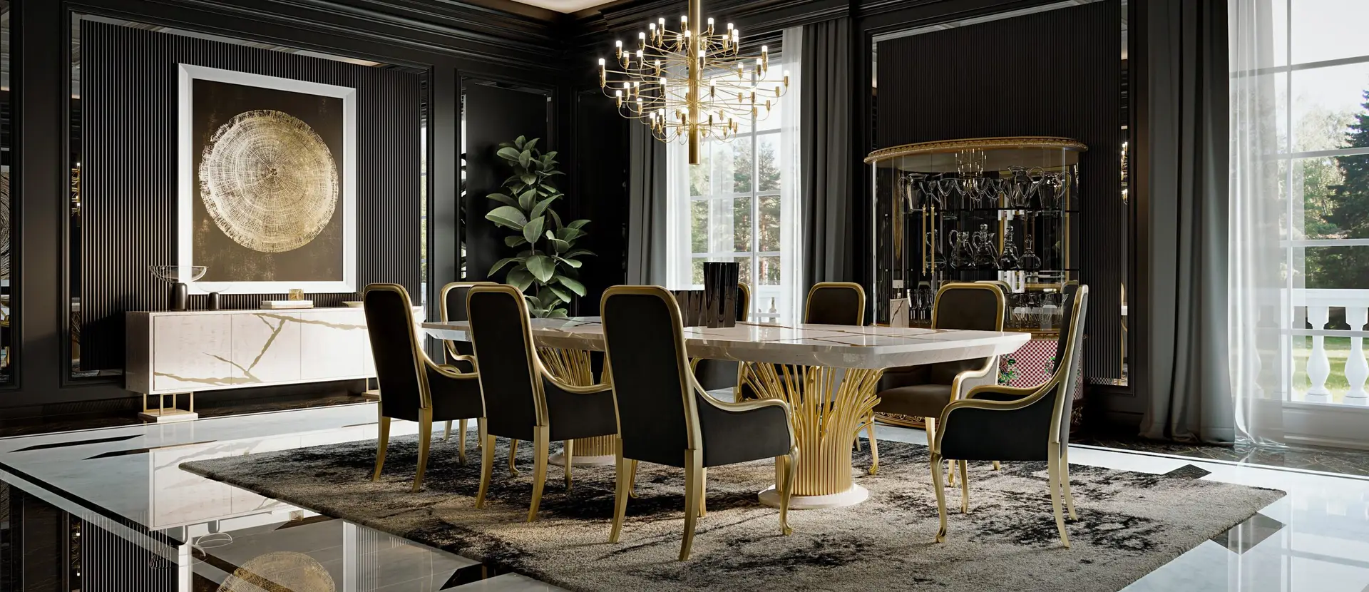Contemporary Dining Set
